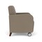 Lesro Siena Lounge Reception Guest Chair w/ Front Casters, 27 in W 29.5 in L 32.5 in H SN1101 - alternate 3